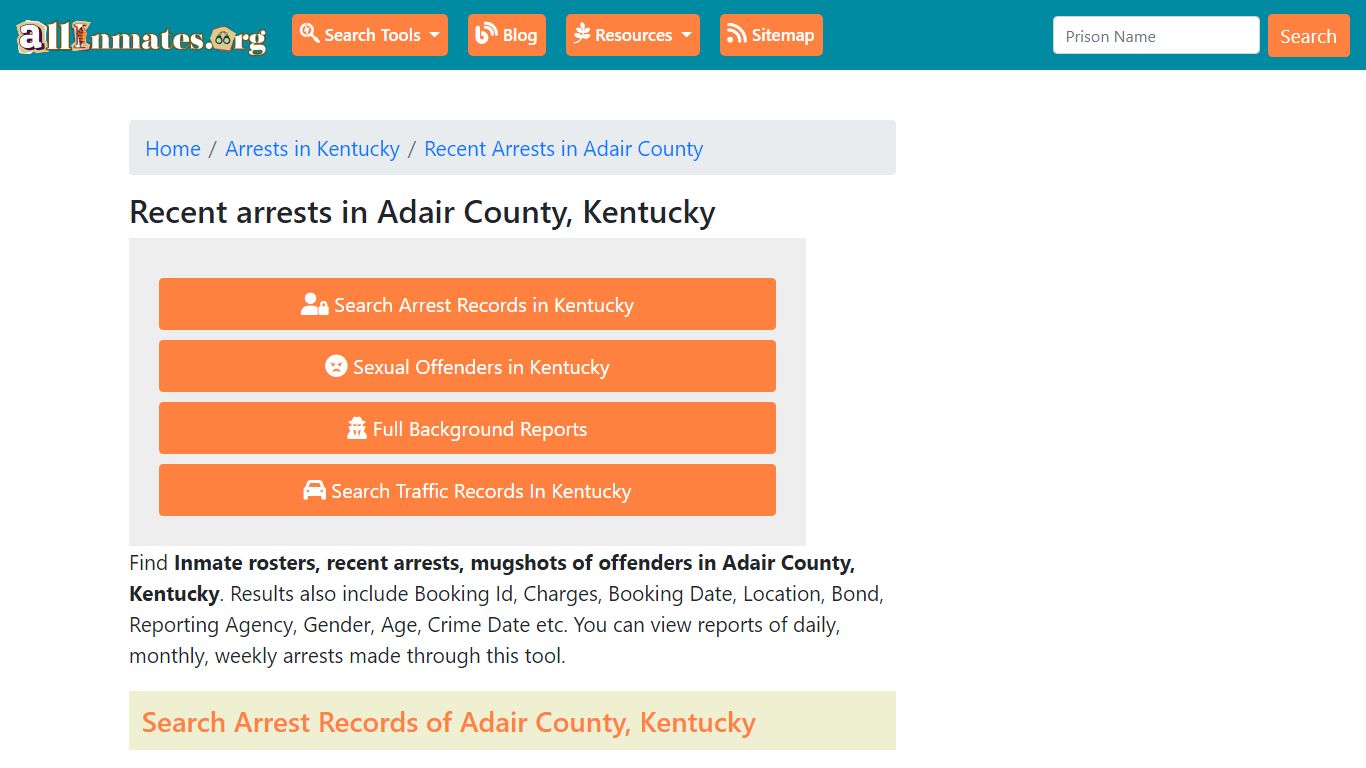 Recent arrests in Adair County, Kentucky | Mugshots, Rosters, Inmates ...